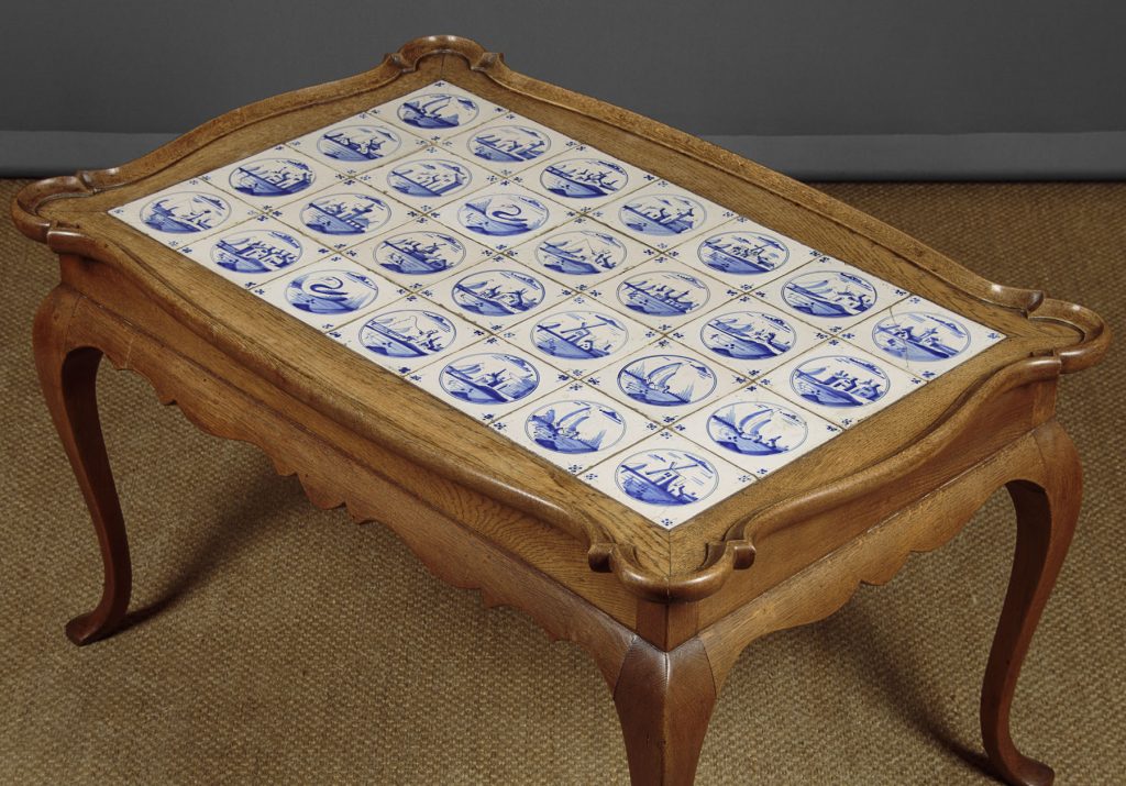 Delft Tile Top Coffee Table c.1930 - Collinge Antiques
