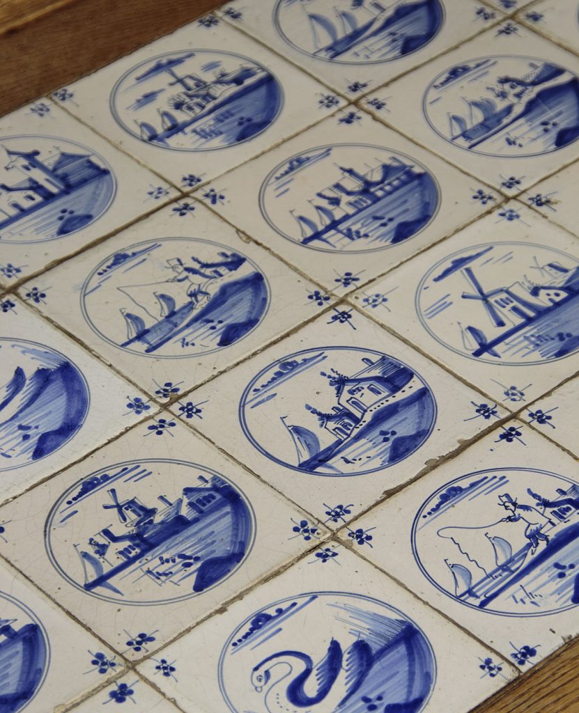 Delft Tile Top Coffee Table c.1930 - Collinge Antiques
