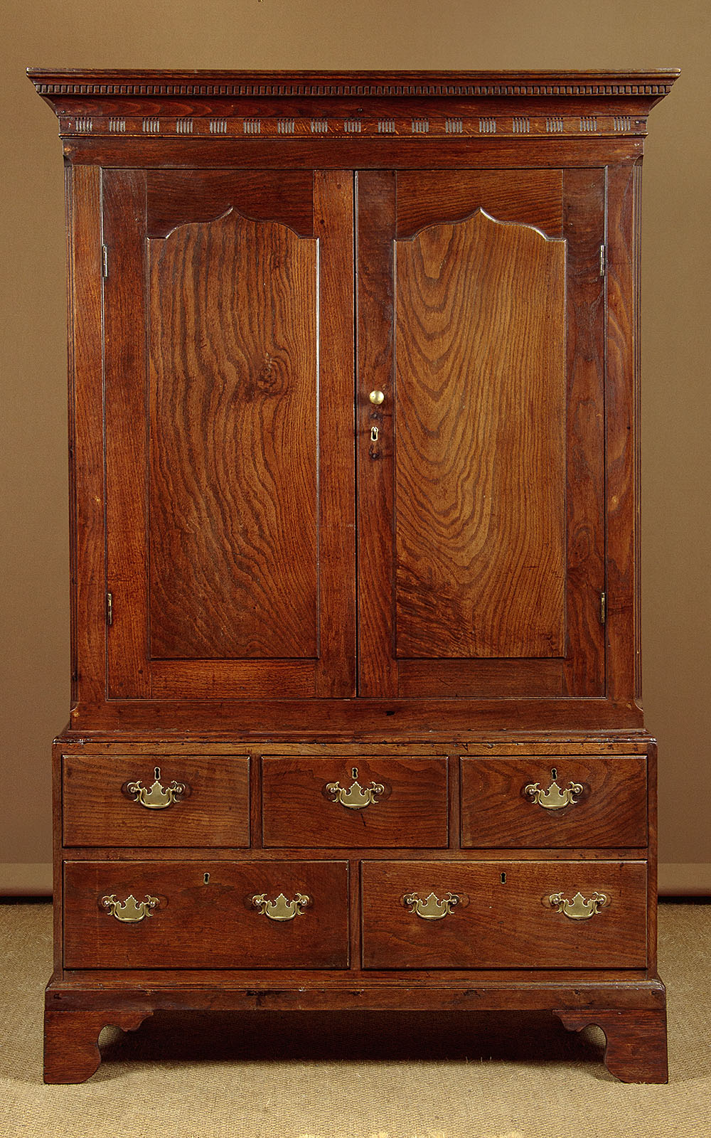 Welsh Oak Press Cupboard c.1780 Collinge Antiques