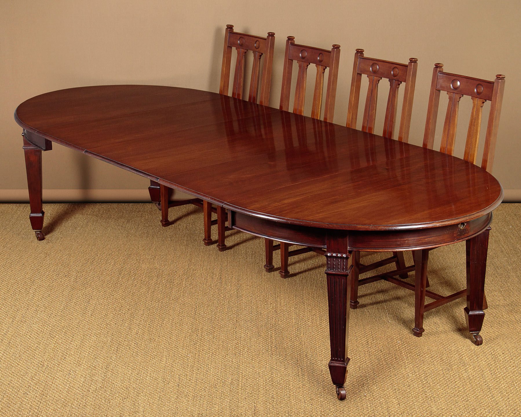 Mahogany Extending Dining Table c.1910 Collinge Antiques