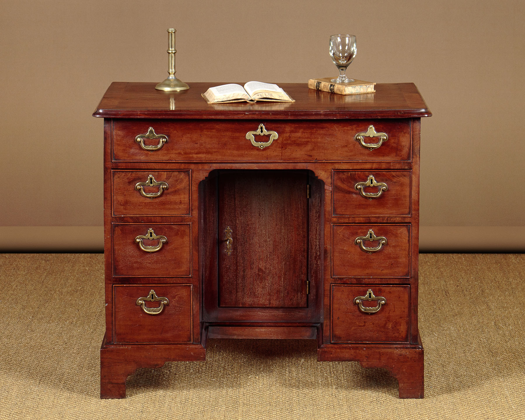 Small Mahogany Kneehole Desk c.1750 Collinge Antiques