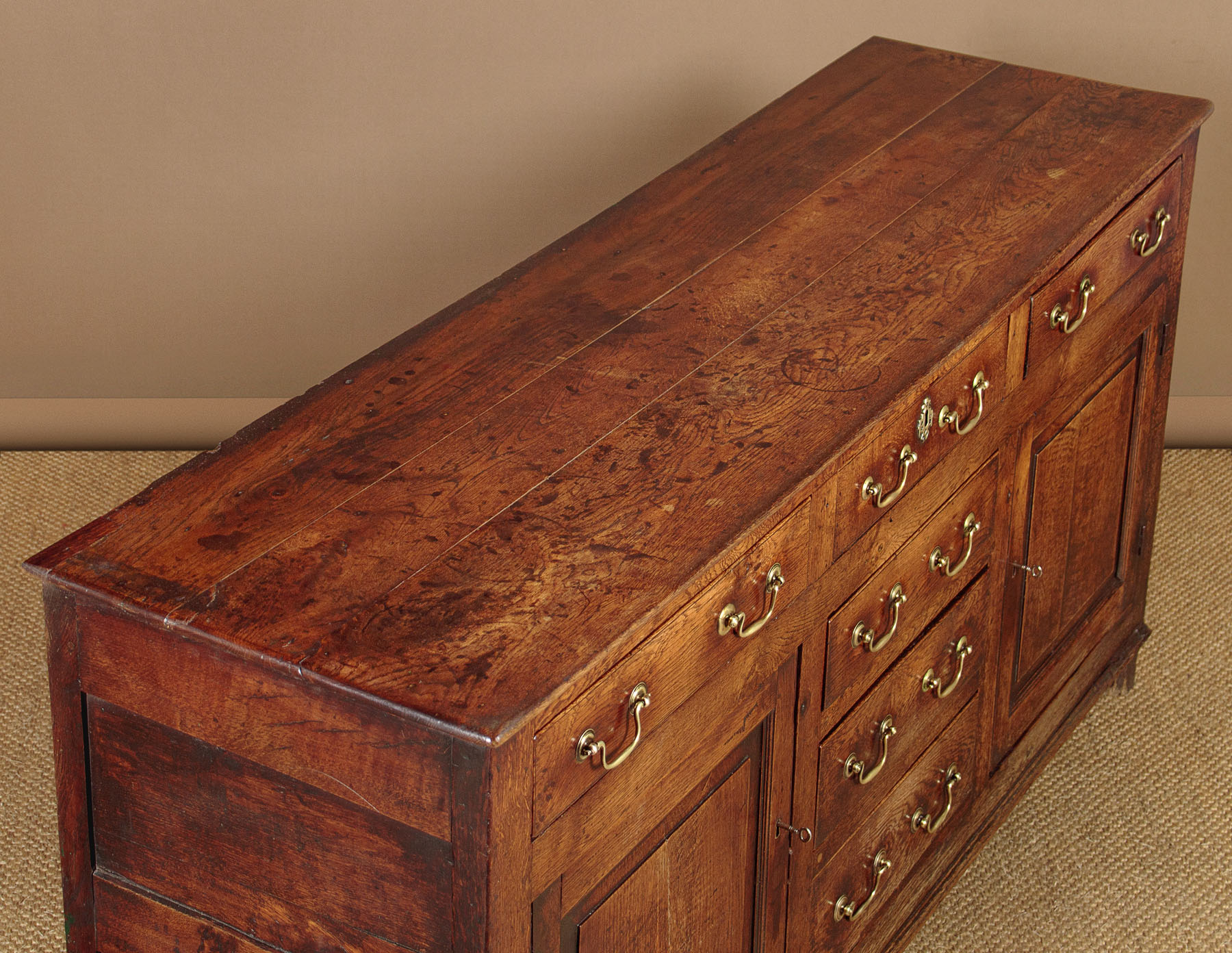 Oak Welsh Dresser Base c.1760 Collinge Antiques