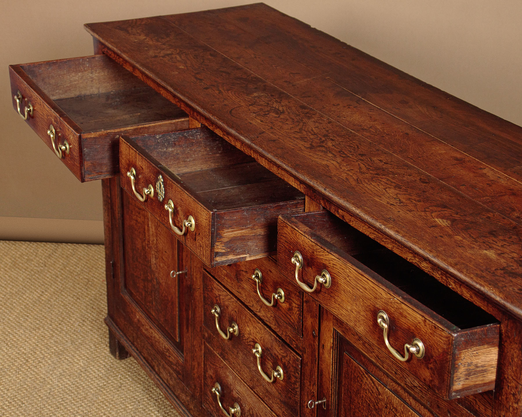 Oak Welsh Dresser Base c.1760 Collinge Antiques